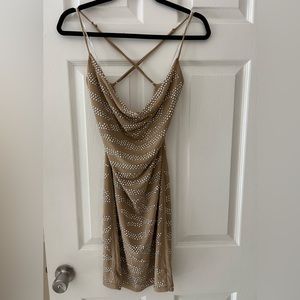 SYMPHONY RHINESTONES MINI PARTY DRESS